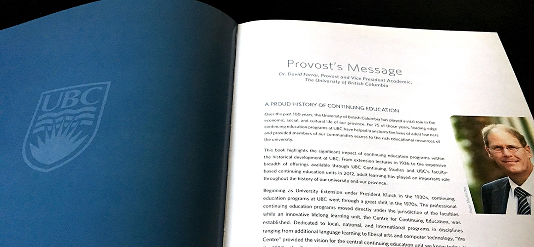 ubc book provost