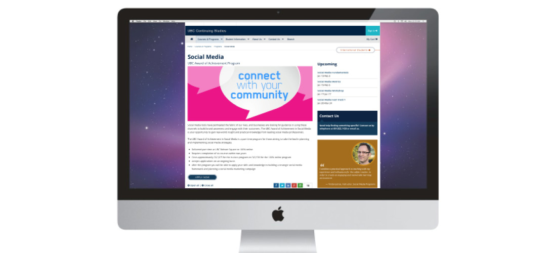 UBC web